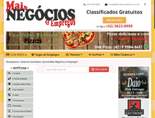 Tablet Screenshot of jornalmaisnegocios.com.br